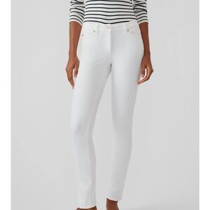 J. MCLAUGHLIN FOUR WAY STRETCH LEXI PANT IN EGRET WHITE SIZE US 6